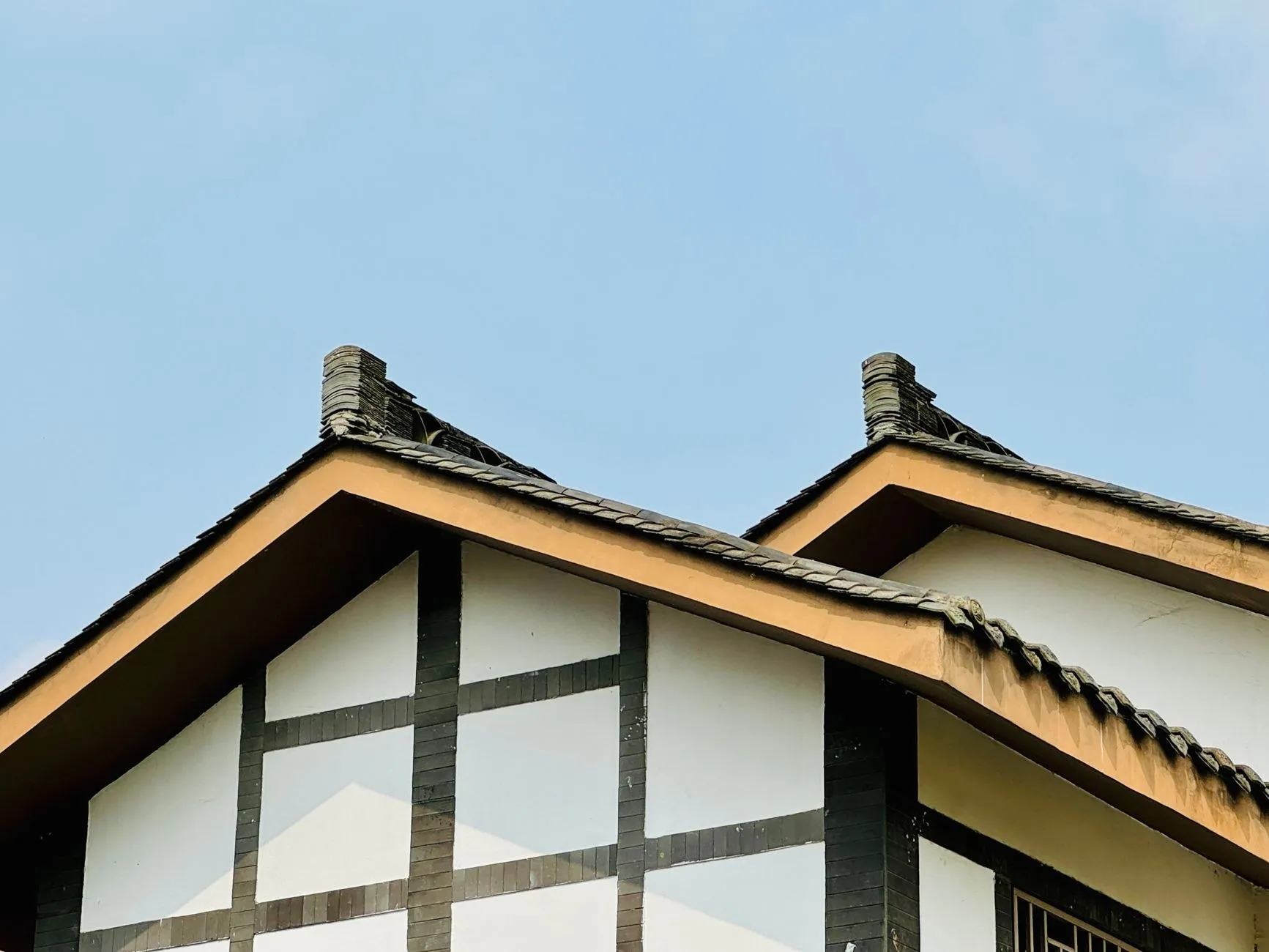 A finished long-run iron roof